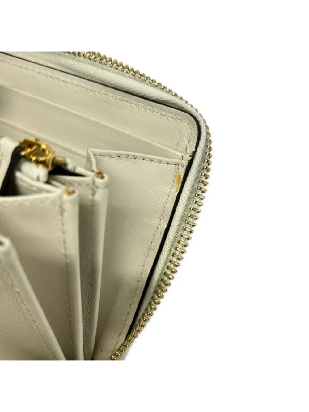 Gucci Wallet Horsebit Ivory Zip Around Leather - Picture 7 of 12
